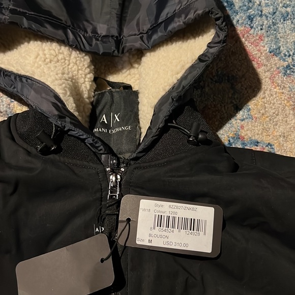 armani exchange 2 in 1 bomber jacket & vest - Picture 2 of 14